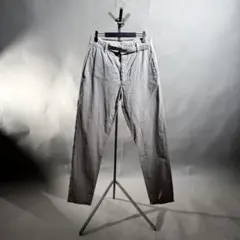 ZARA リネンコットン ベルテッド イージートラウザー US28 オフホワイトのサムネイル