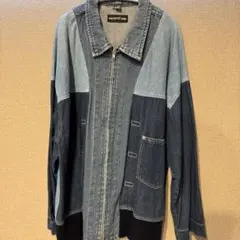 ワンオフ elephant tribal fabrics デニムジャケット