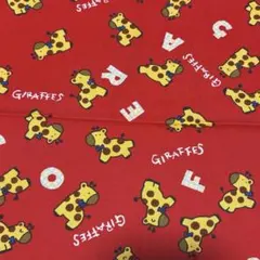 チェック生地 赤