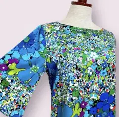 vintage ヴィンテージ ワンピース 花柄 サイケ レトロ Hawaii古着