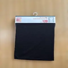 ユニクロ　HEATTECH UネックTシャツ 120 ブラック