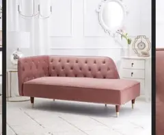 【元値4万越え】LOWYA ベロア素材ソファ 134cm