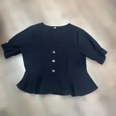GRL へプラム　トップ　黒のサムネイル