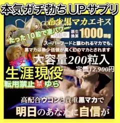 爆勃ち 精力増強剤❣️男性精力増大サプリ❣️最強希少黒マカ活力剤ウコン激安200粒