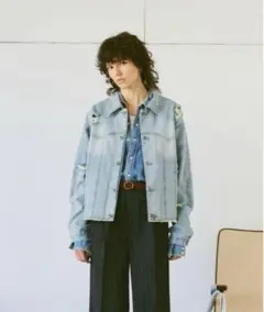 soerte ディストレスカットオフデニムジャケット サイズ2