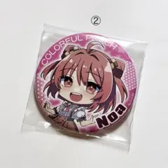 のあ 】 デフォ 缶バッジ カラフルピーチ ピーチパーティ ぷぴぱ