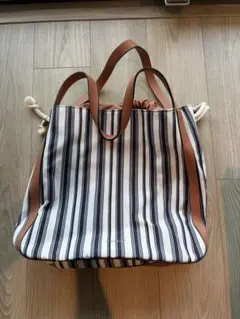 FIORELLI フィオレリ ボーダー トートバッグ 未使用 大容量のサムネイル