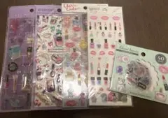 平成レトロ ぷっくり マスキング トレーシング シール ガーリー コスメ