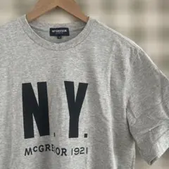 MCGREGOR N.Y. Tシャツ Mサイズ グレー