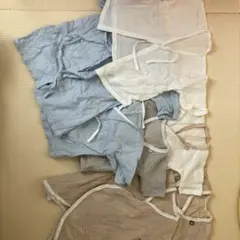 新生児ベビー肌着 7枚セット（青・白・ベージュ）