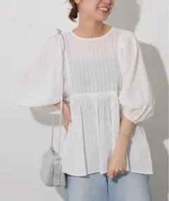 JOURNAL STANDARD relume ドビーパフスリーブブラウス