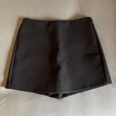 ZARA スコート キュロットスカート ラップショートパンツ ダークグレー XSのサムネイル