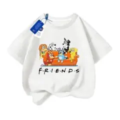BLUEY ブルーイ 半袖Tシャツ ホワイト FRIENDS 110cm