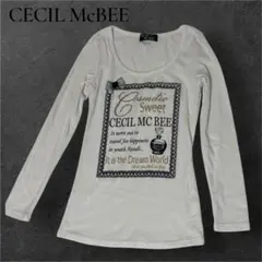CECIL MC BEE 長袖Tシャツ ホワイト　Mサイズ　Y2K