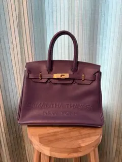 Samantha Thavasa NEWYORK パープル ハンドバッグ 紫
