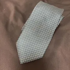 ALPHA CUBIC ダークグリーン ドット柄 ネクタイ