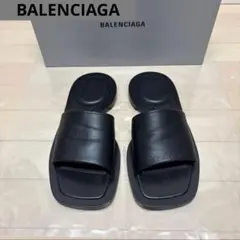 BALENCIAGA VOID SANDAL ブラック レザー サンダルのサムネイル