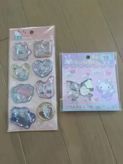 ハローキティ　シール　おはじき　ウォーター