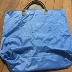 折りたたみナイロン トートバッグ 青