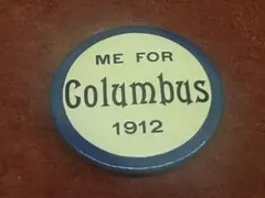 1912年 米国コロンバス市制100周年 缶バッジ ヴィンテージ ピンバッジ