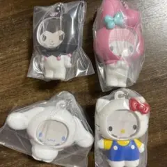 サンリオキャラクターズ フォトフレームマスコット　全4種　コンプリート