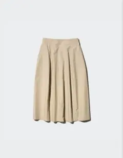 UNIQLO　ユニクロ　コットンブレンドコクーンスカート　ベージュ　Мサイズのサムネイル