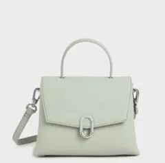 CHARLES & KEITH ミントグリーン ハンドバッグ