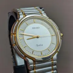【稼働品】SEIKO DOLCE 5E31-6B20 Two Tone 文字盤