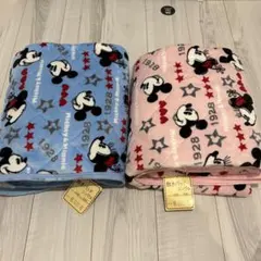 미사용 タグ付き 敷きパッド★色違い シングル ミッキー＆ミニー 2枚セット
