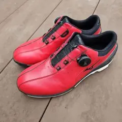 MIZUNO ゴルフシューズ LS-001 レッド ブラック MIZUNO ゴルフシューズ LS-001 レッド ブラック - メルカリ