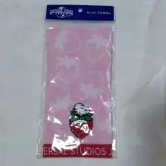 USJ スヌーピー ミニタオル いちご柄