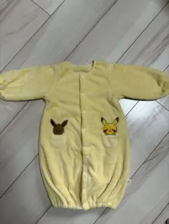 【モンポケ】ピカチュウ ロンパース 帽子 50-70cmのサムネイル