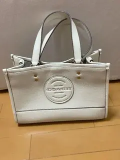 COACH 2way トートバッグ ホワイト - メルカリ