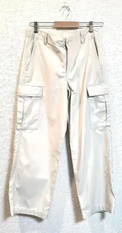 UNIQLO ユニクロ ワイドストレートカーゴパンツ ナチュラルM