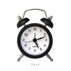 ⭕️新品　超ミニミニアラーム時計　ブラック
