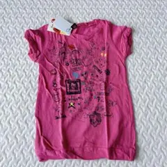 【新品未使用】ヒスミニ　Tシャツ　ピンク　110センチ