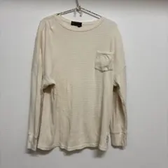 デニム＆ダンガリー03サイズ(希少) アイボリー コットン長袖カットソー