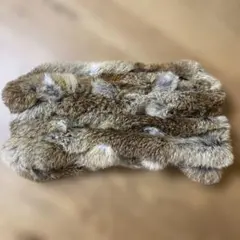 ラビットファー　ブラウン系ファー マフラー