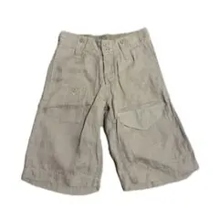 nigel cabourn johns short リネン ハーフパンツ 茶のサムネイル