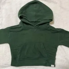 baby GAP フード付きトレーナー 16-24ヶ月 ダークグリーン
