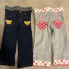 HOT B ミキハウス　パンツ2点セット