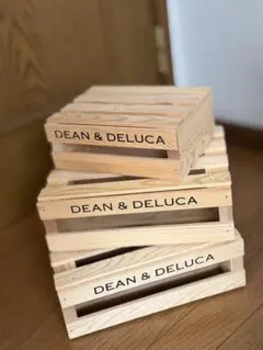 DEAN & DELUCA ウッドクレートボックス 3個