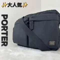 極美品✨ ポーター タンカー ショルダーバッグ 三日月 ブラック ボディ