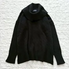 ポロラルフローレン タートルケーブルニット S 羊毛 カシミヤ 裾スリット