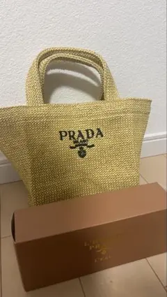 プラダ　PRADA　L'HOMME　サマー　ノベルティ　トート　　カゴバッグ