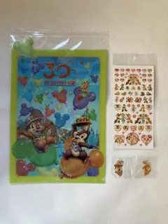 東京ディズニーリゾート チップとデール クリアファイル　シール　キーホルダー