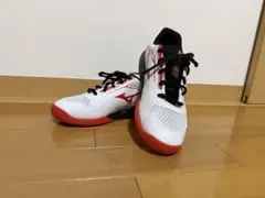 Mizuno バドミントンシューズ ホワイト/レッド
