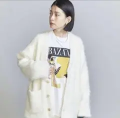 beauty&youth シャギーニット Vネック カーディガン