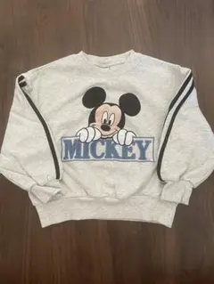 futafutaミッキーマウス トレーナー 110サイズ グレー