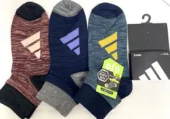 長持ち設計‼︎ adidasソックス　３足セット24〜26 新品　履き口柔らか‼︎
